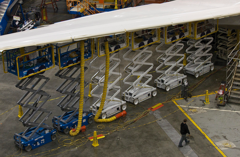 Illustration for article titled The Stunning Factory Porn Of Aircraft Assembly Lines